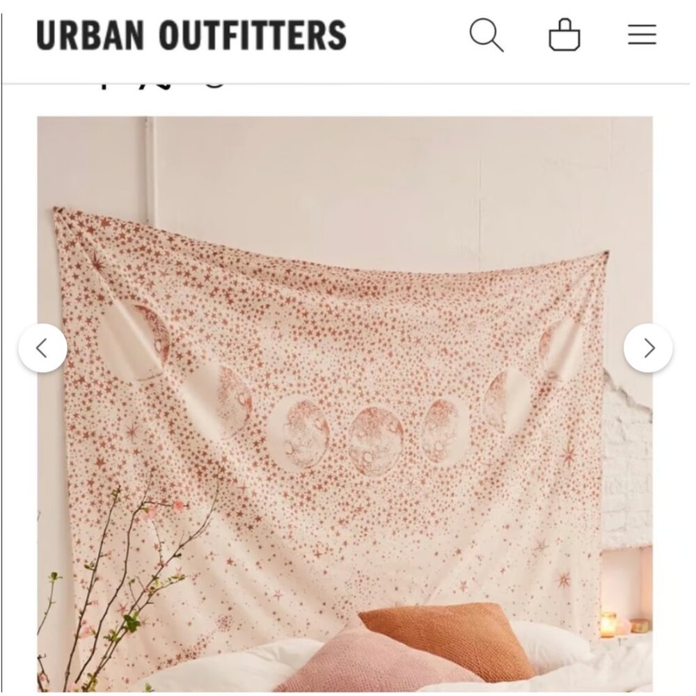 Urban outfitters moon phases tapestry